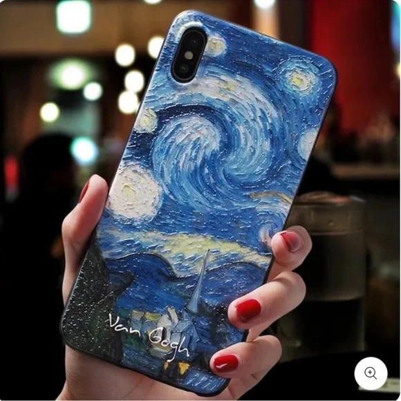 Van Gogh Embossed iPhone Case - Picture 1 of 2